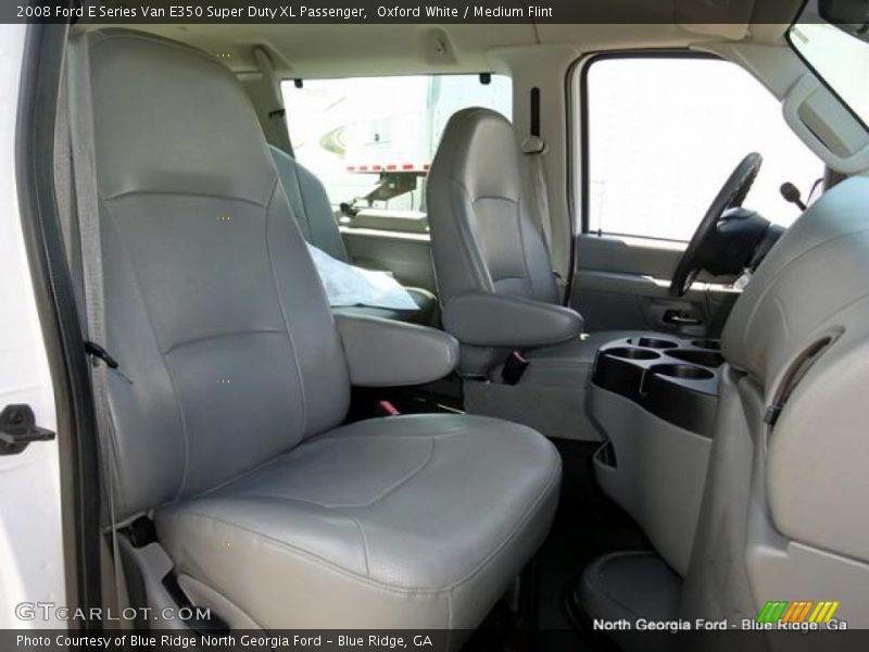 Oxford White / Medium Flint 2008 Ford E Series Van E350 Super Duty XL Passenger