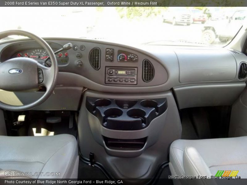 Oxford White / Medium Flint 2008 Ford E Series Van E350 Super Duty XL Passenger
