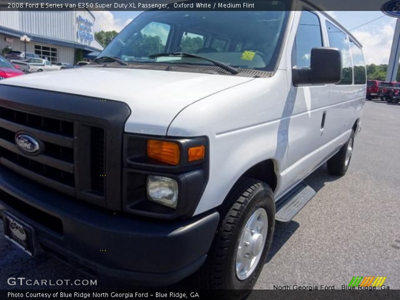 Oxford White / Medium Flint 2008 Ford E Series Van E350 Super Duty XL Passenger