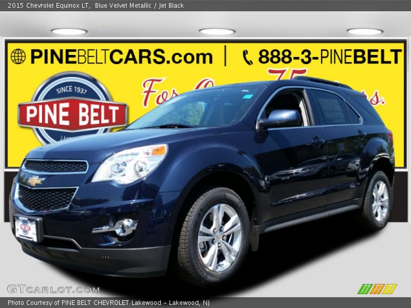 Blue Velvet Metallic / Jet Black 2015 Chevrolet Equinox LT