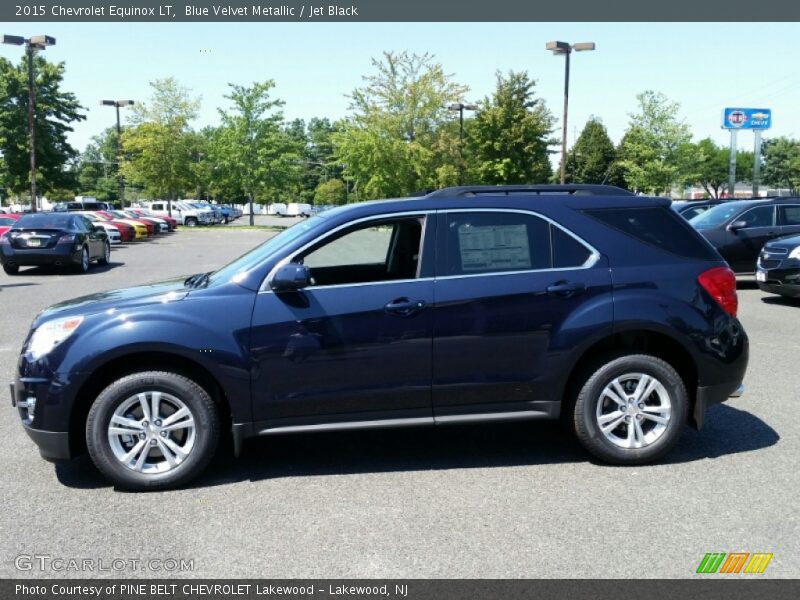Blue Velvet Metallic / Jet Black 2015 Chevrolet Equinox LT
