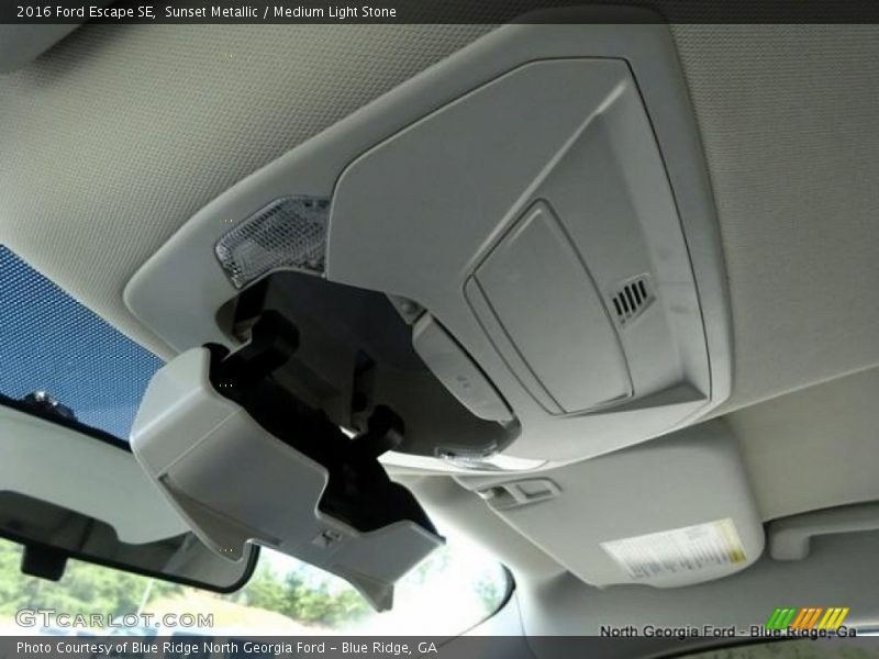 Sunset Metallic / Medium Light Stone 2016 Ford Escape SE