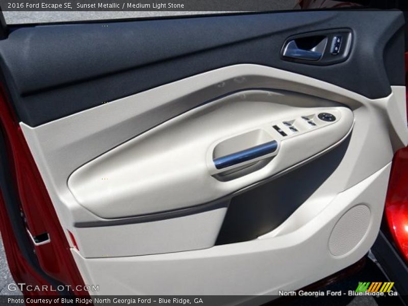 Sunset Metallic / Medium Light Stone 2016 Ford Escape SE