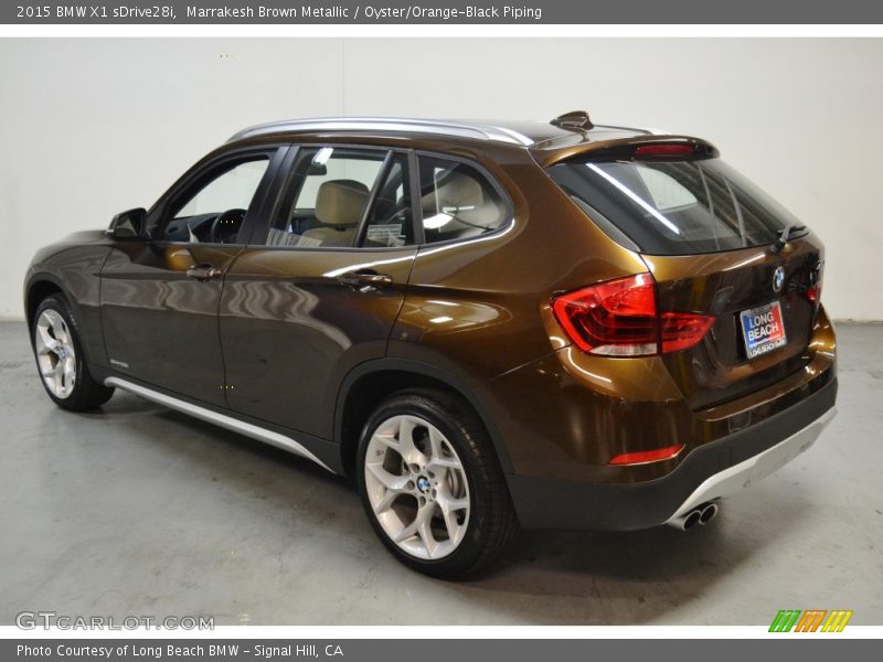 Marrakesh Brown Metallic / Oyster/Orange-Black Piping 2015 BMW X1 sDrive28i