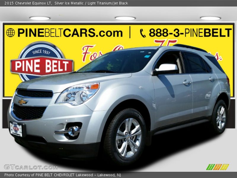 Silver Ice Metallic / Light Titanium/Jet Black 2015 Chevrolet Equinox LT