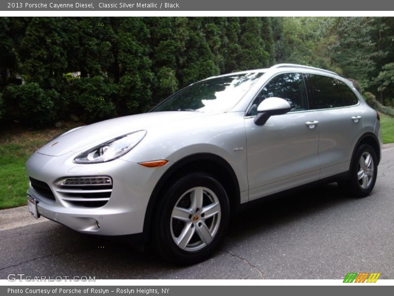 Classic Silver Metallic / Black 2013 Porsche Cayenne Diesel