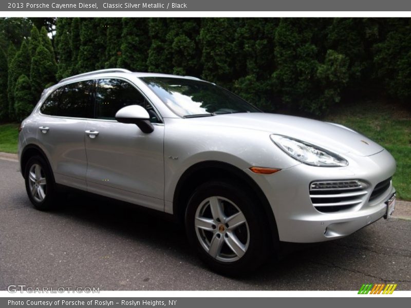 Classic Silver Metallic / Black 2013 Porsche Cayenne Diesel