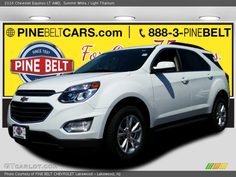 Summit White / Light Titanium 2016 Chevrolet Equinox LT AWD