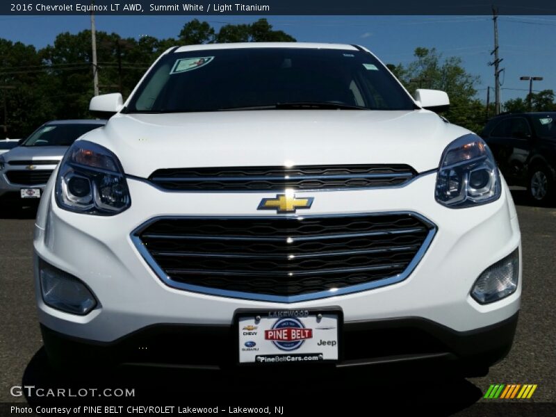 Summit White / Light Titanium 2016 Chevrolet Equinox LT AWD