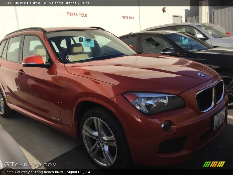 Valencia Orange / Beige 2015 BMW X1 sDrive28i