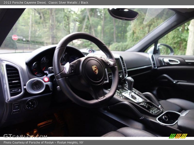 Classic Silver Metallic / Black 2013 Porsche Cayenne Diesel