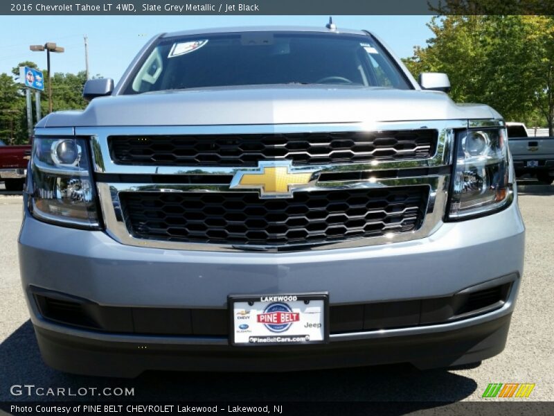 Slate Grey Metallic / Jet Black 2016 Chevrolet Tahoe LT 4WD