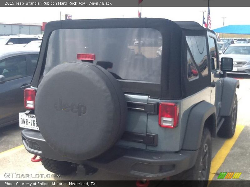 Anvil / Black 2015 Jeep Wrangler Rubicon Hard Rock 4x4