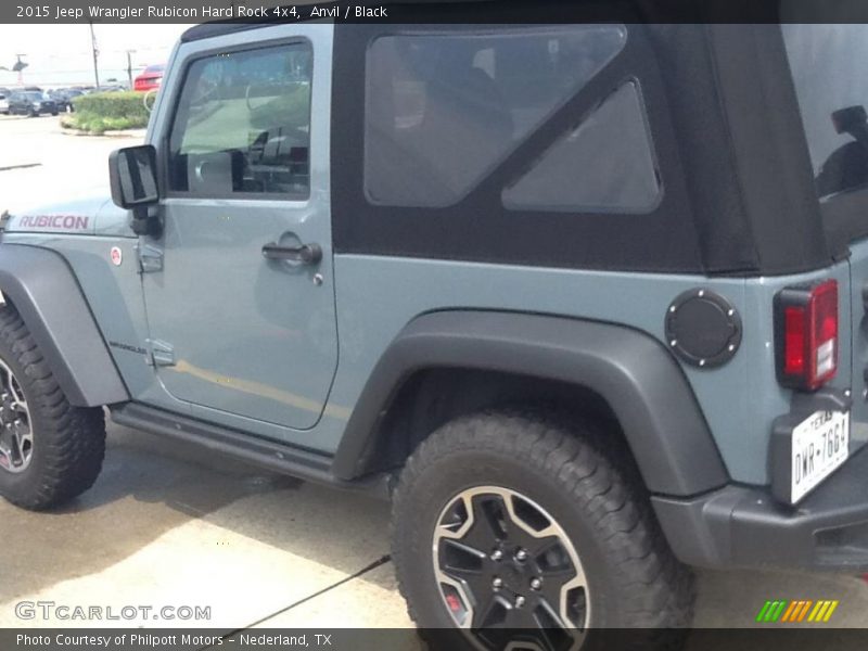 Anvil / Black 2015 Jeep Wrangler Rubicon Hard Rock 4x4