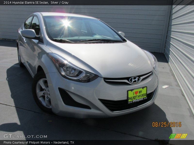 Silver / Gray 2014 Hyundai Elantra SE Sedan