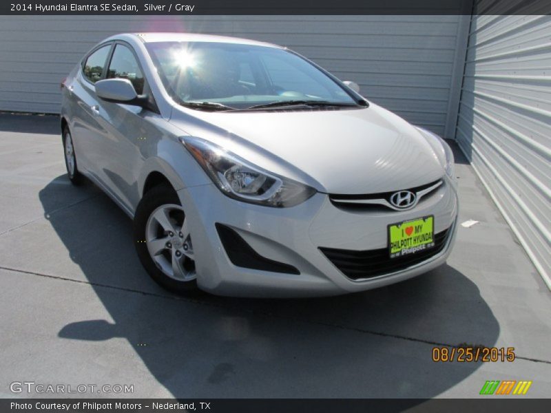 Silver / Gray 2014 Hyundai Elantra SE Sedan