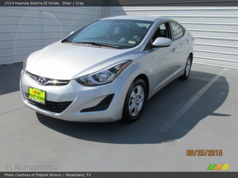 Silver / Gray 2014 Hyundai Elantra SE Sedan