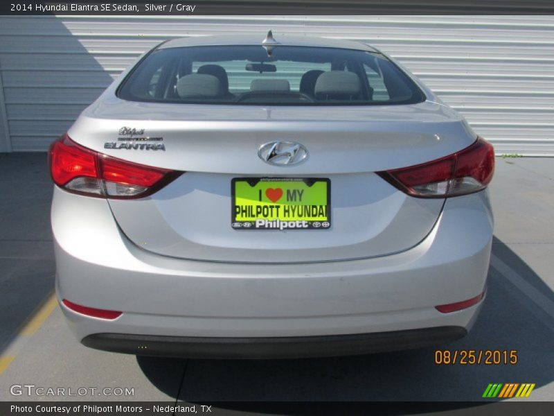 Silver / Gray 2014 Hyundai Elantra SE Sedan