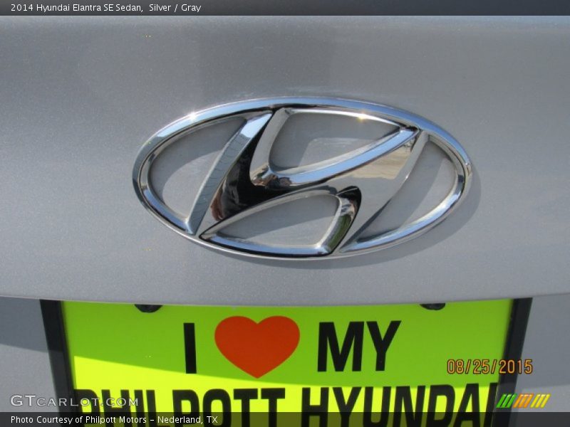 Silver / Gray 2014 Hyundai Elantra SE Sedan