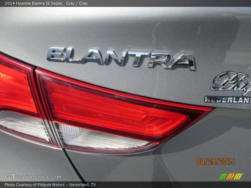 Gray / Gray 2014 Hyundai Elantra SE Sedan