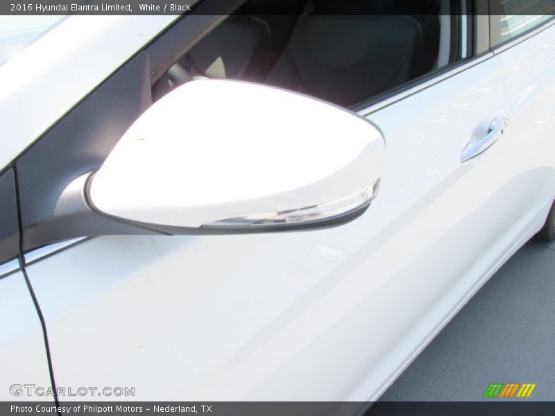 White / Black 2016 Hyundai Elantra Limited
