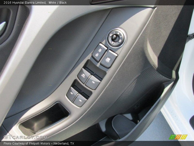 White / Black 2016 Hyundai Elantra Limited