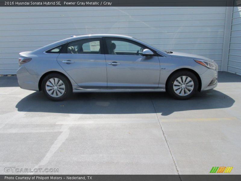 Pewter Gray Metallic / Gray 2016 Hyundai Sonata Hybrid SE