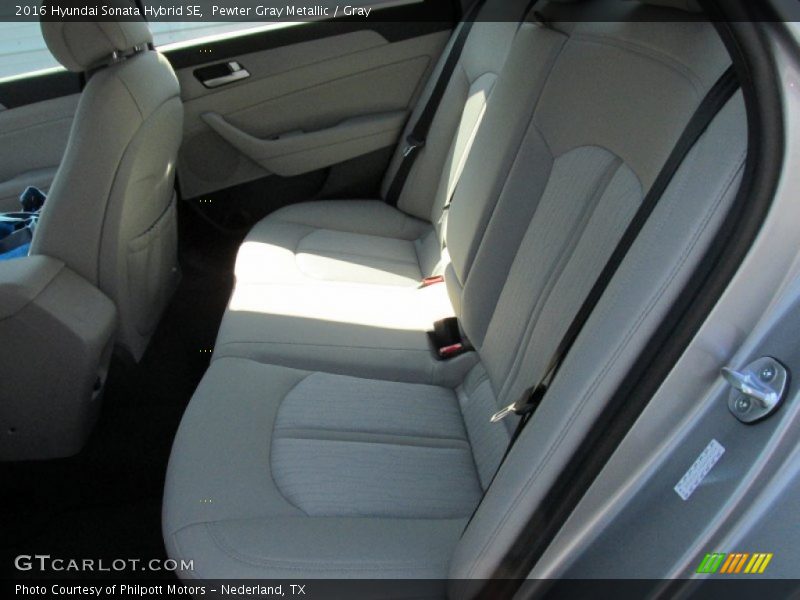 Pewter Gray Metallic / Gray 2016 Hyundai Sonata Hybrid SE