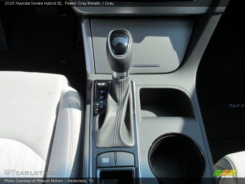 Pewter Gray Metallic / Gray 2016 Hyundai Sonata Hybrid SE