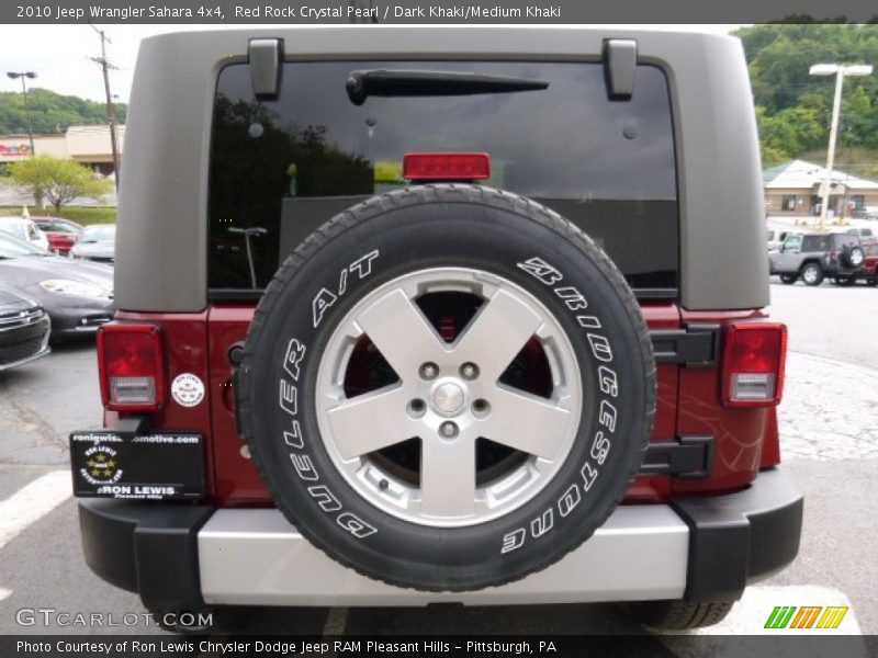 Red Rock Crystal Pearl / Dark Khaki/Medium Khaki 2010 Jeep Wrangler Sahara 4x4