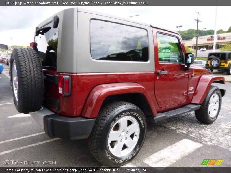 Red Rock Crystal Pearl / Dark Khaki/Medium Khaki 2010 Jeep Wrangler Sahara 4x4