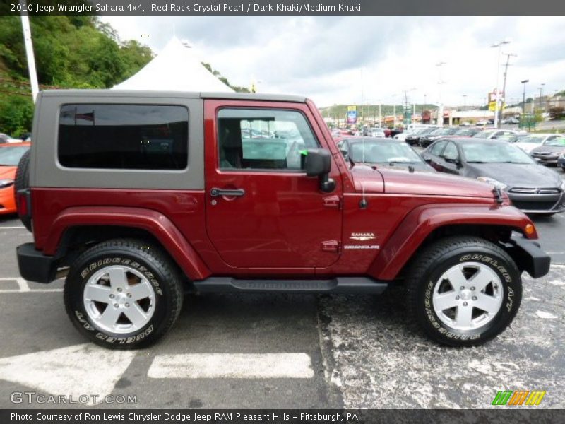 Red Rock Crystal Pearl / Dark Khaki/Medium Khaki 2010 Jeep Wrangler Sahara 4x4