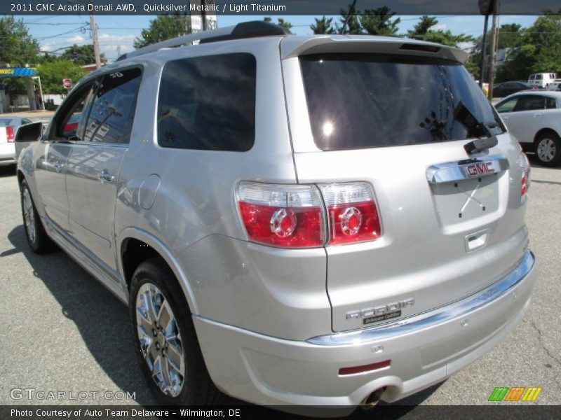 Quicksilver Metallic / Light Titanium 2011 GMC Acadia Denali AWD