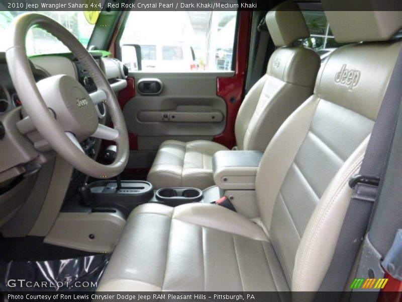 Red Rock Crystal Pearl / Dark Khaki/Medium Khaki 2010 Jeep Wrangler Sahara 4x4