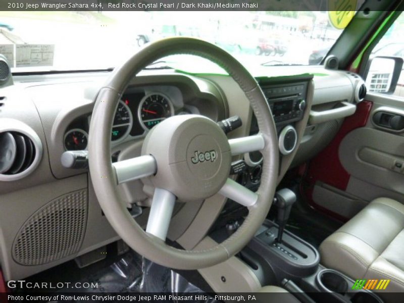 Red Rock Crystal Pearl / Dark Khaki/Medium Khaki 2010 Jeep Wrangler Sahara 4x4