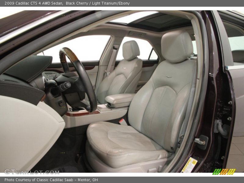 Black Cherry / Light Titanium/Ebony 2009 Cadillac CTS 4 AWD Sedan