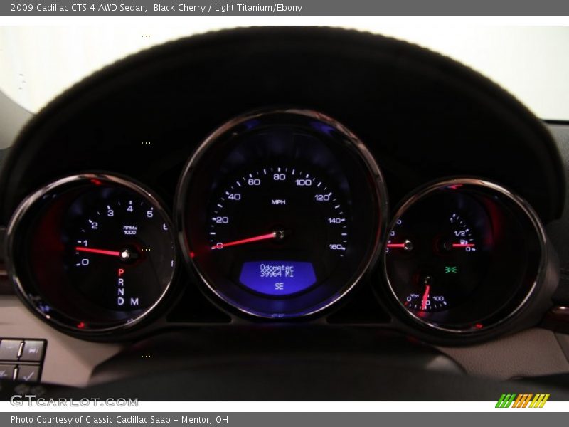 Black Cherry / Light Titanium/Ebony 2009 Cadillac CTS 4 AWD Sedan