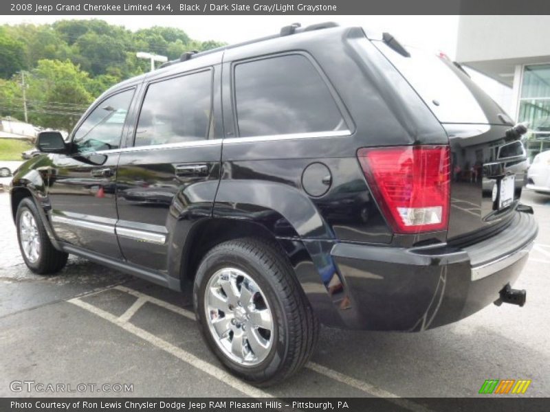 Black / Dark Slate Gray/Light Graystone 2008 Jeep Grand Cherokee Limited 4x4