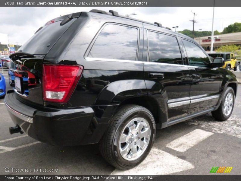 Black / Dark Slate Gray/Light Graystone 2008 Jeep Grand Cherokee Limited 4x4