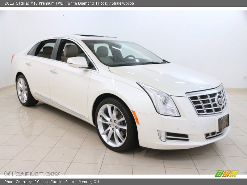 White Diamond Tricoat / Shale/Cocoa 2013 Cadillac XTS Premium FWD