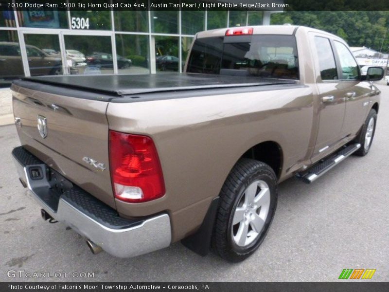 Austin Tan Pearl / Light Pebble Beige/Bark Brown 2010 Dodge Ram 1500 Big Horn Quad Cab 4x4