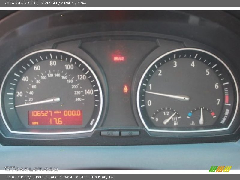 Silver Grey Metallic / Grey 2004 BMW X3 3.0i