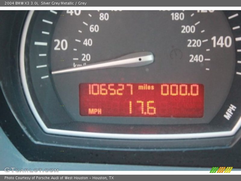 Silver Grey Metallic / Grey 2004 BMW X3 3.0i
