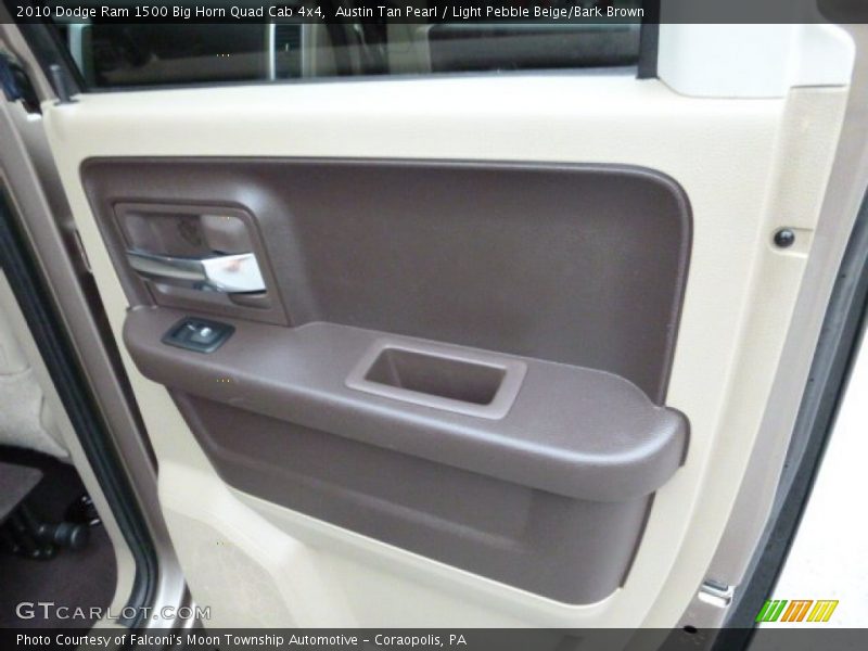Austin Tan Pearl / Light Pebble Beige/Bark Brown 2010 Dodge Ram 1500 Big Horn Quad Cab 4x4