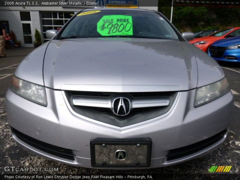 Alabaster Silver Metallic / Ebony 2006 Acura TL 3.2