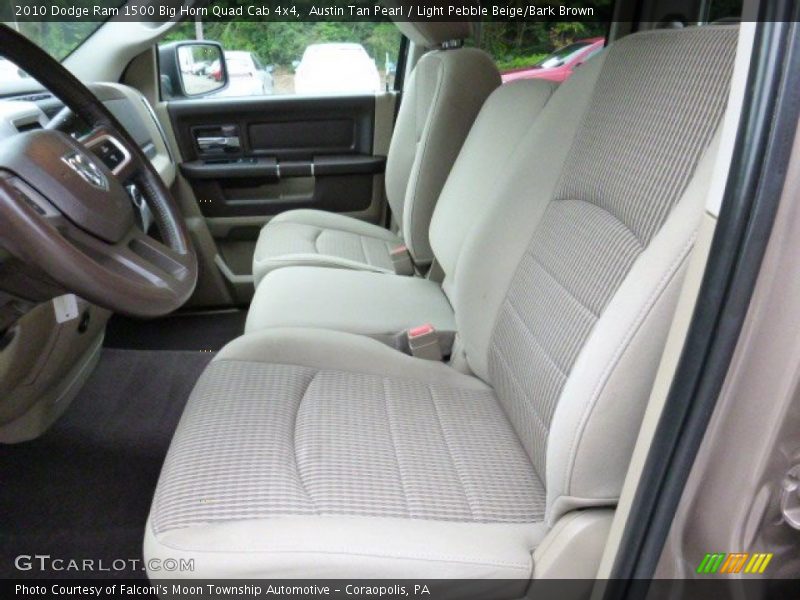 Austin Tan Pearl / Light Pebble Beige/Bark Brown 2010 Dodge Ram 1500 Big Horn Quad Cab 4x4