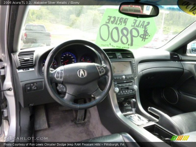 Alabaster Silver Metallic / Ebony 2006 Acura TL 3.2