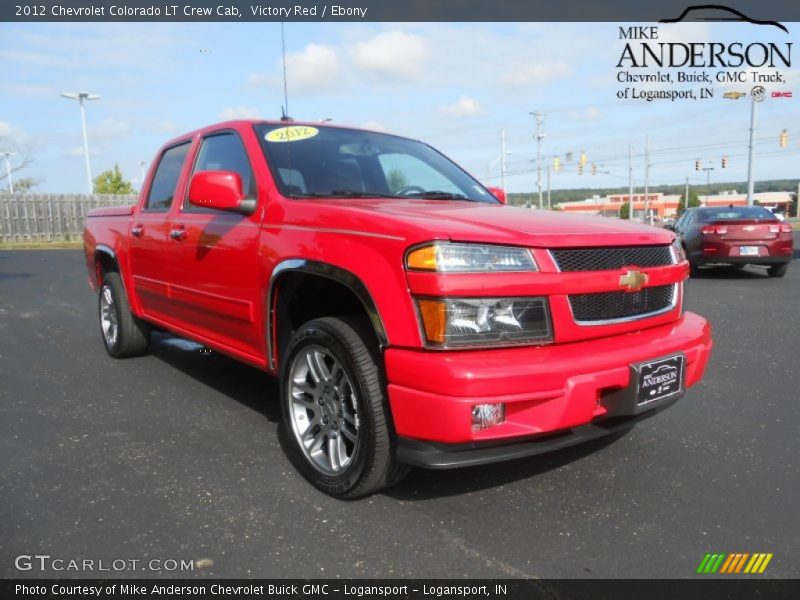 Victory Red / Ebony 2012 Chevrolet Colorado LT Crew Cab