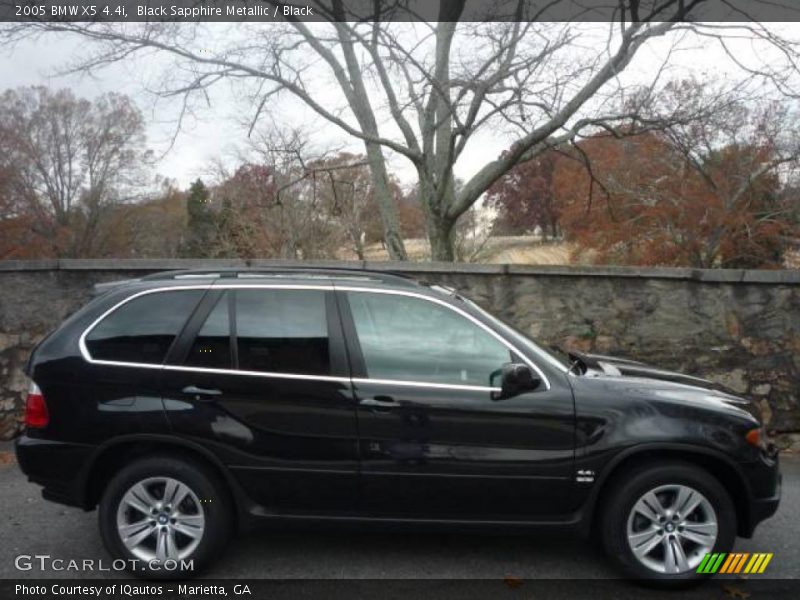 Black Sapphire Metallic / Black 2005 BMW X5 4.4i