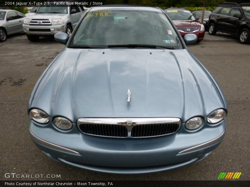 Pacific Blue Metallic / Stone 2004 Jaguar X-Type 2.5